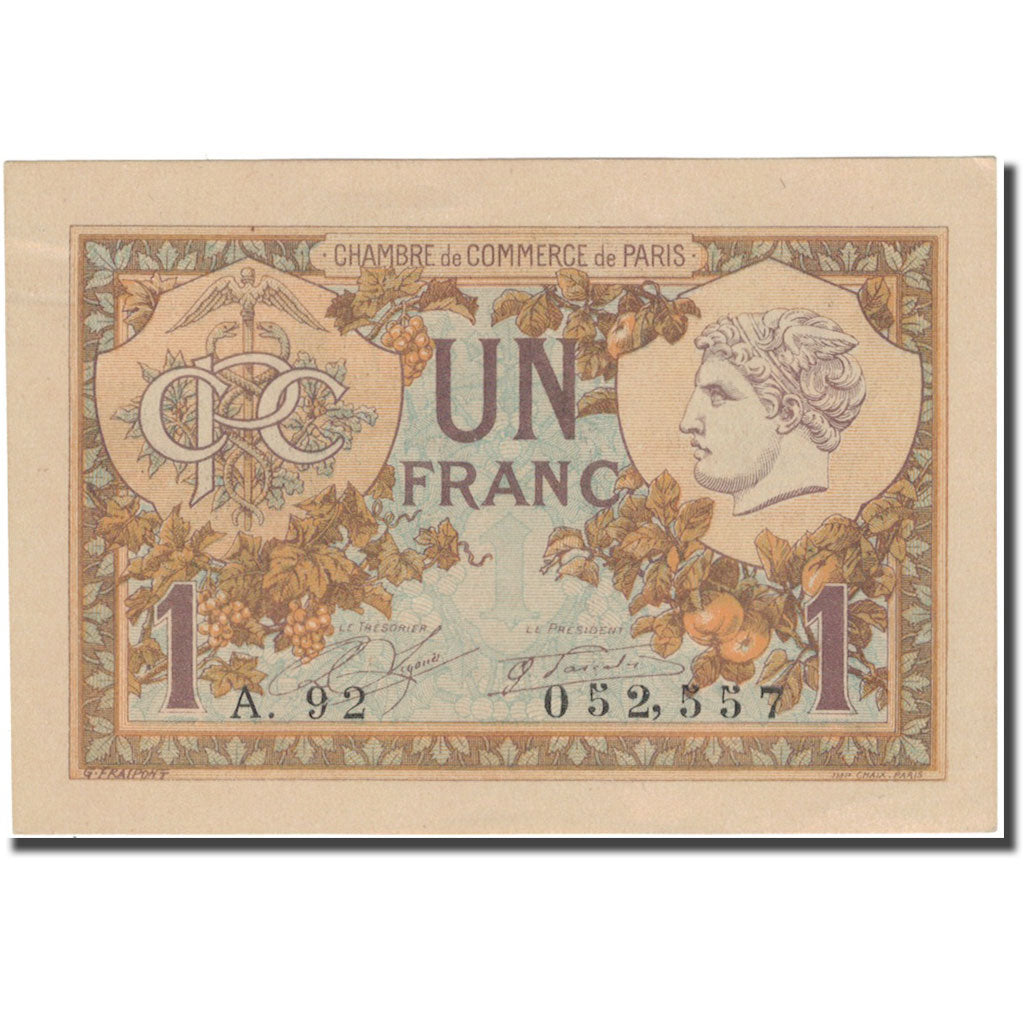 France, 1 Franc, 1920, 1920-03-10, AU(55-58)