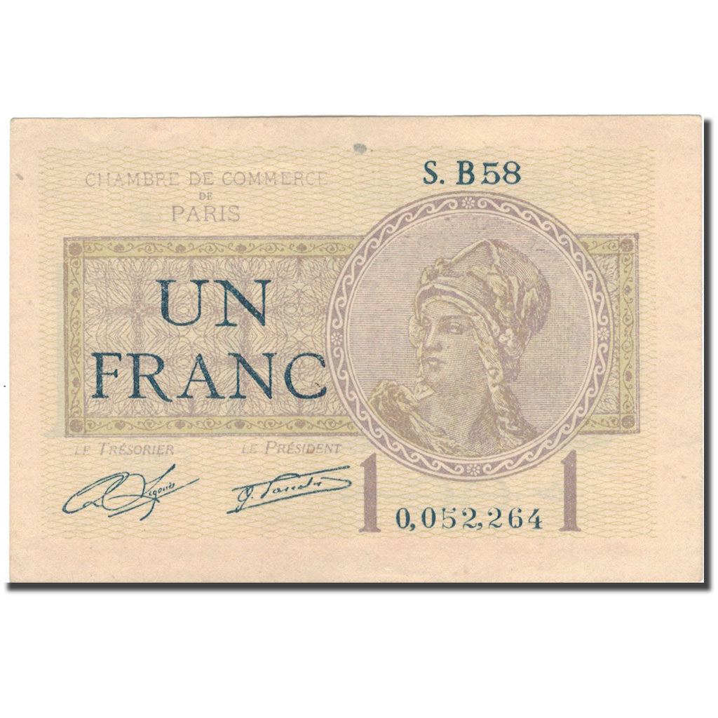 France, 1 Franc, 1922, 1922-07-01, AU(55-58)