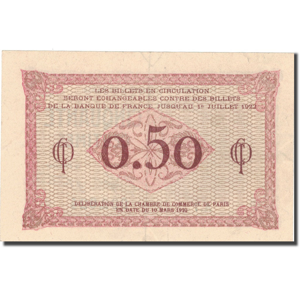 France, Paris, 50 Centimes, 1922, UNC(63)