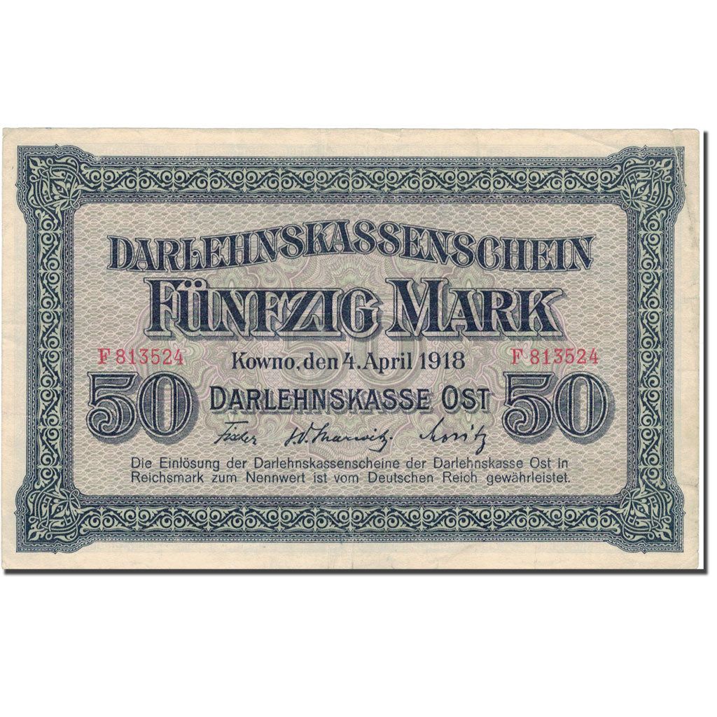 Banknote, Germany, 50 Mark, 1918, 1918-04-04, KM:R132, VF(30-35)