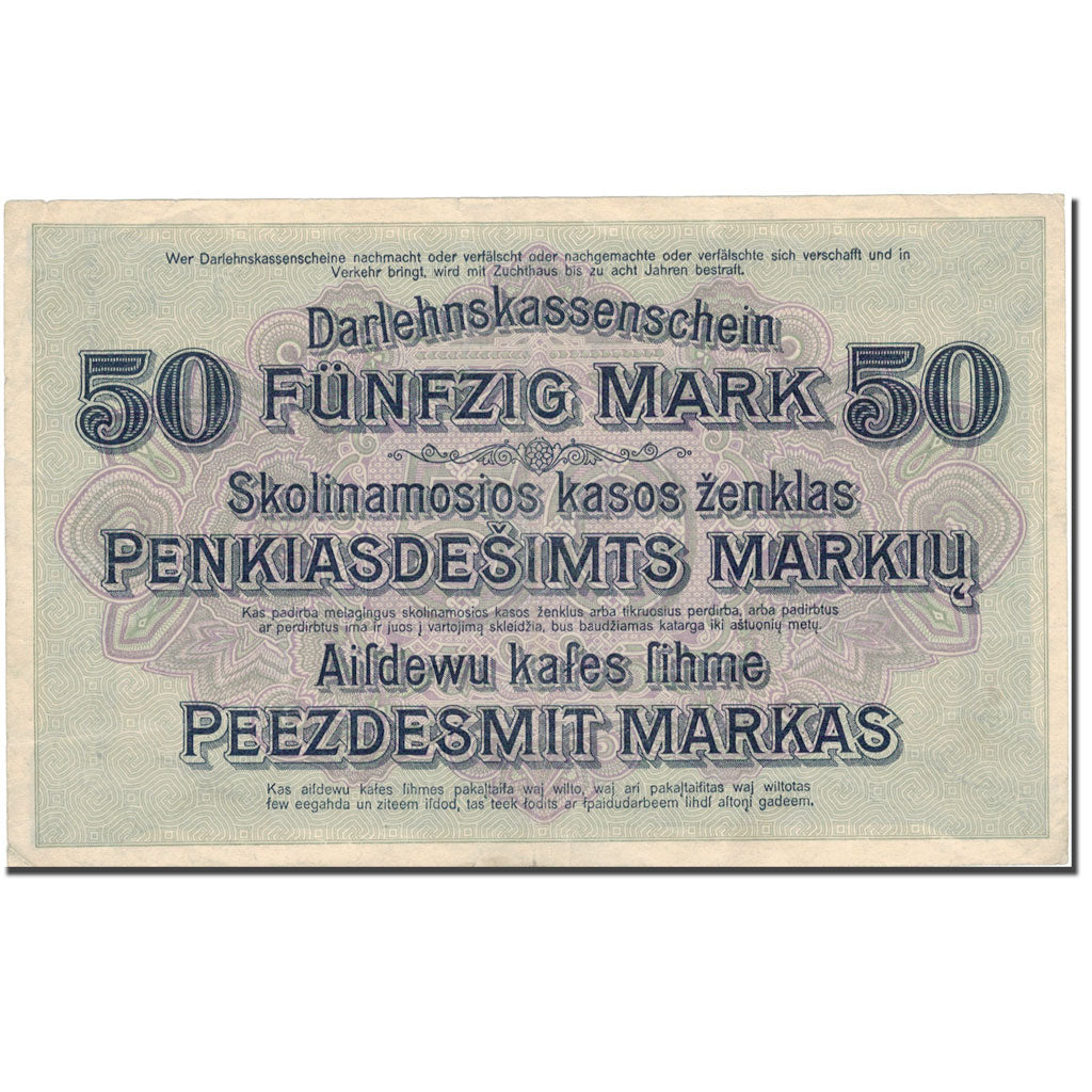 Banknote, Germany, 50 Mark, 1918, 1918-04-04, KM:R132, VF(30-35)