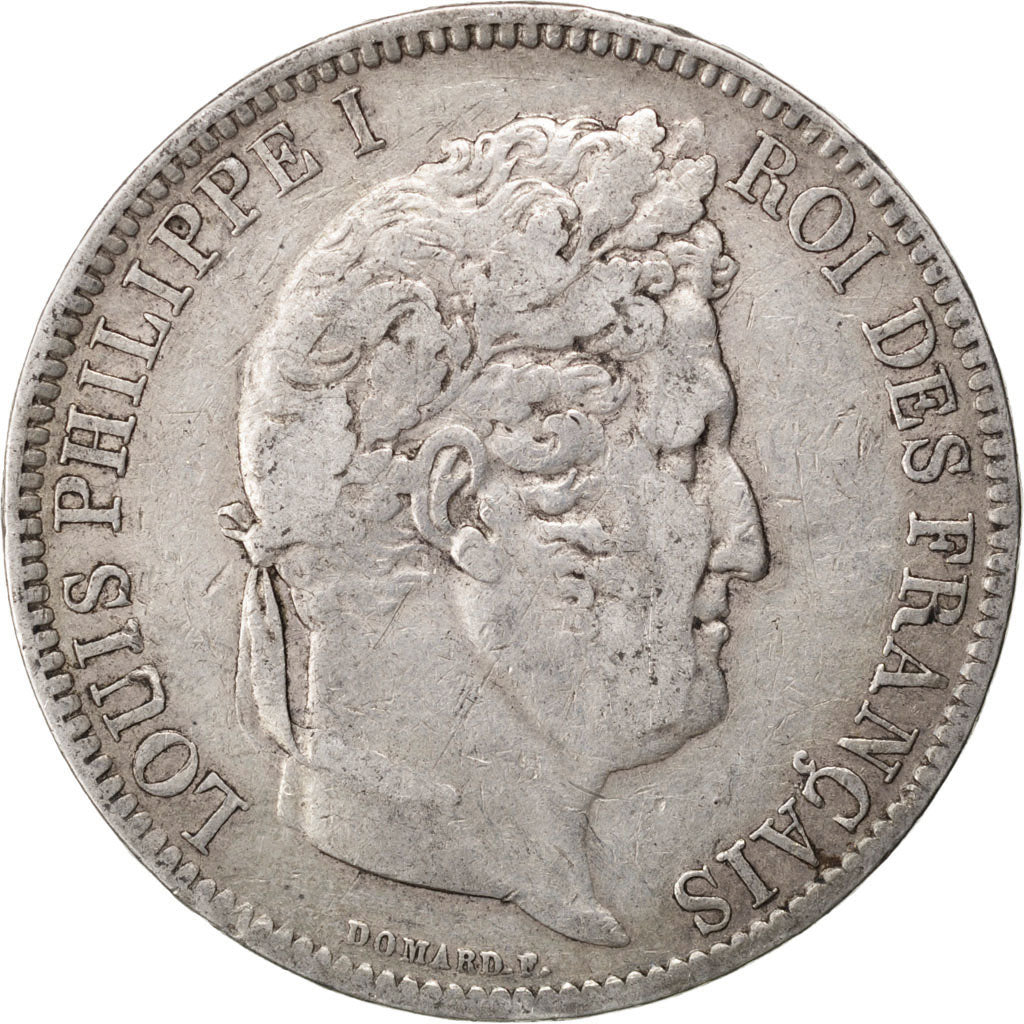 Coin, France, Louis-Philippe, 5 Francs, 1831, Paris, EF(40-45), Silver