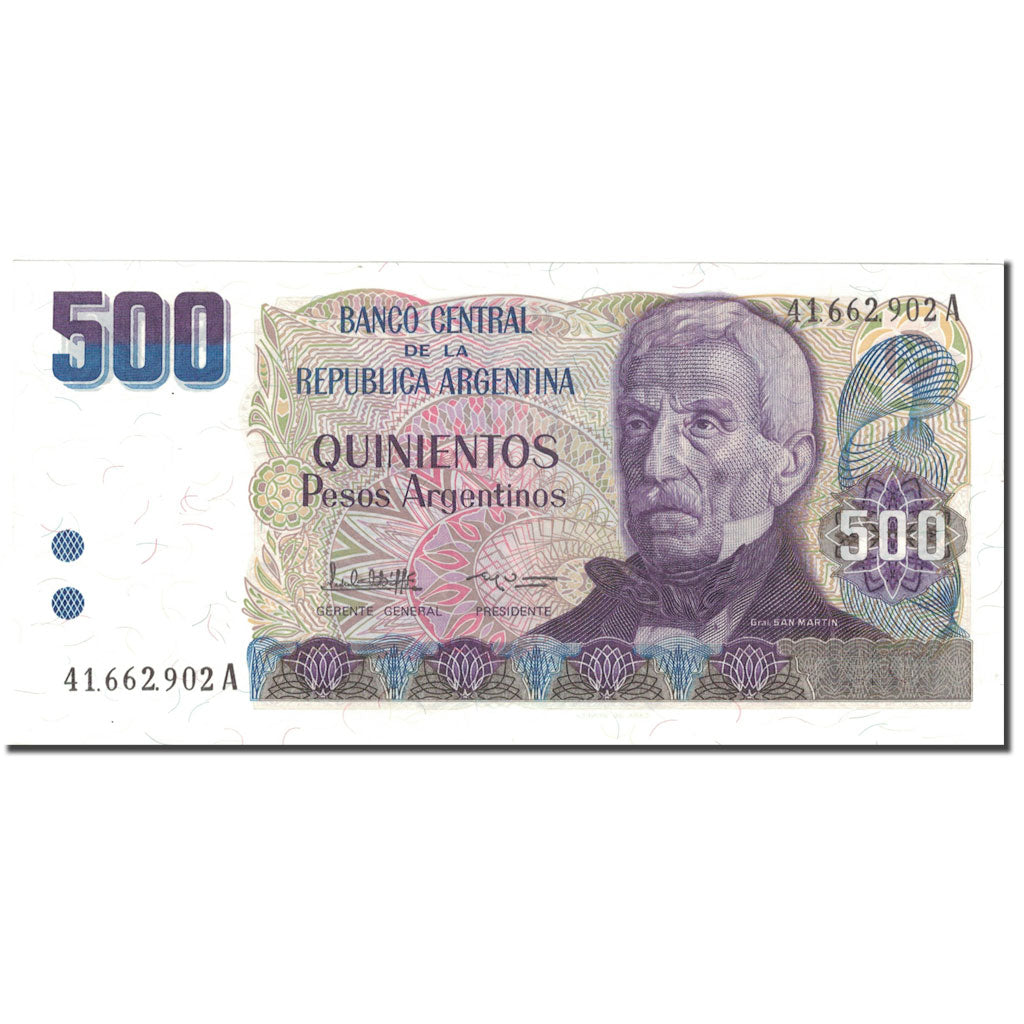 Banconote, Argentina, 500 Pesos Argentinos, UNDATED (1984), KM:316a, SPL-