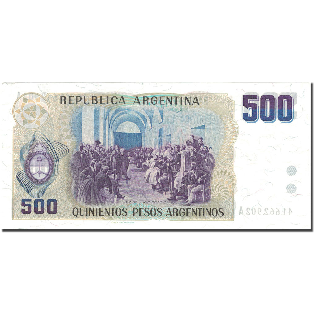 Banconote, Argentina, 500 Pesos Argentinos, UNDATED (1984), KM:316a, SPL-