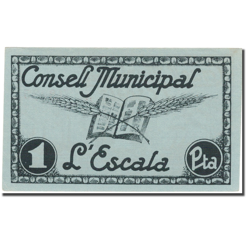 Banconote, Spagna, ESCALA, 1 Peseta, bateau, 1937, 1937, SPL+
