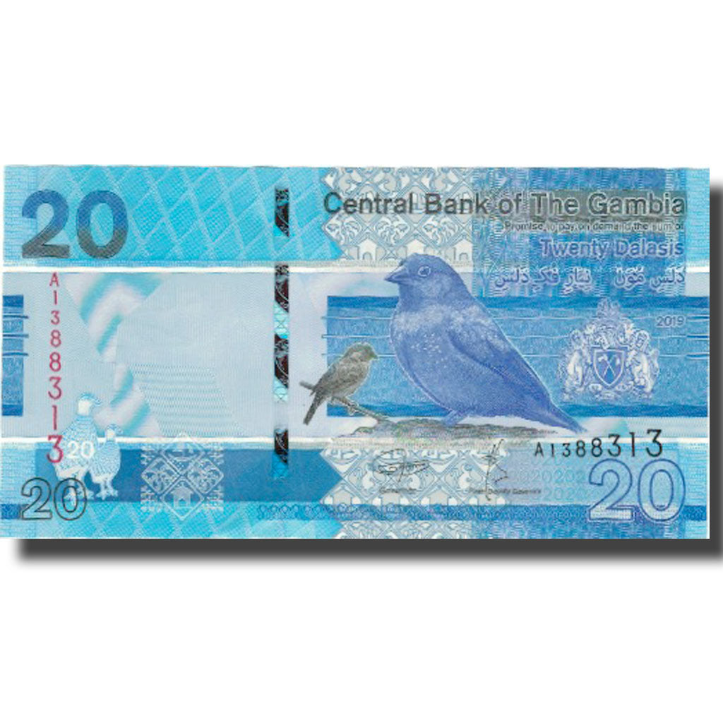 Banknot, Gambia, 20 Dalasis, 2019, 2019, UNC(65-70)