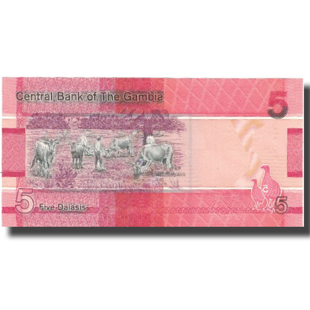 Banknote, Gambia, 5 Dalasis, 2019, 2019, UNC(65-70)