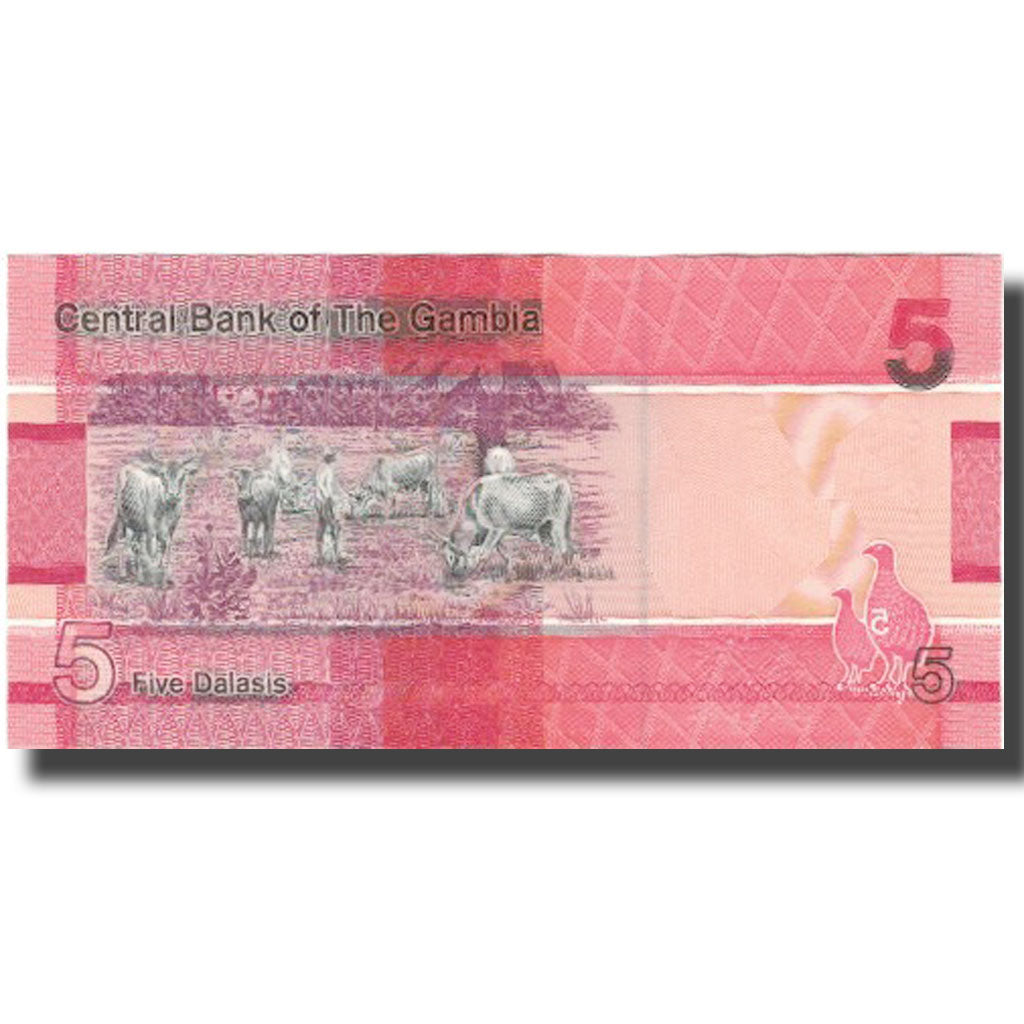 Billet, Gambia, 5 Dalasis, 2019, 2019, NEUF