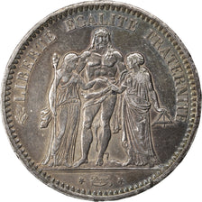 Coin, France, Hercule, 5 Francs, 1848, Strasbourg, AU(50-53), Silver, KM:756.2