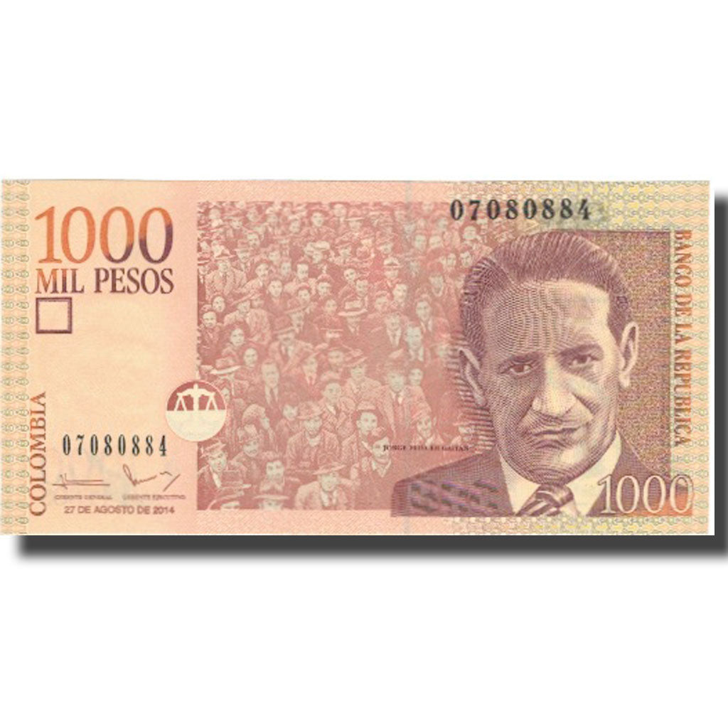 Biljet, Colombia, 1000 Pesos, 2014, 2014-08-27, NIEUW