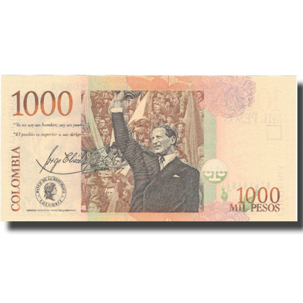 Biljet, Colombia, 1000 Pesos, 2014, 2014-08-27, NIEUW