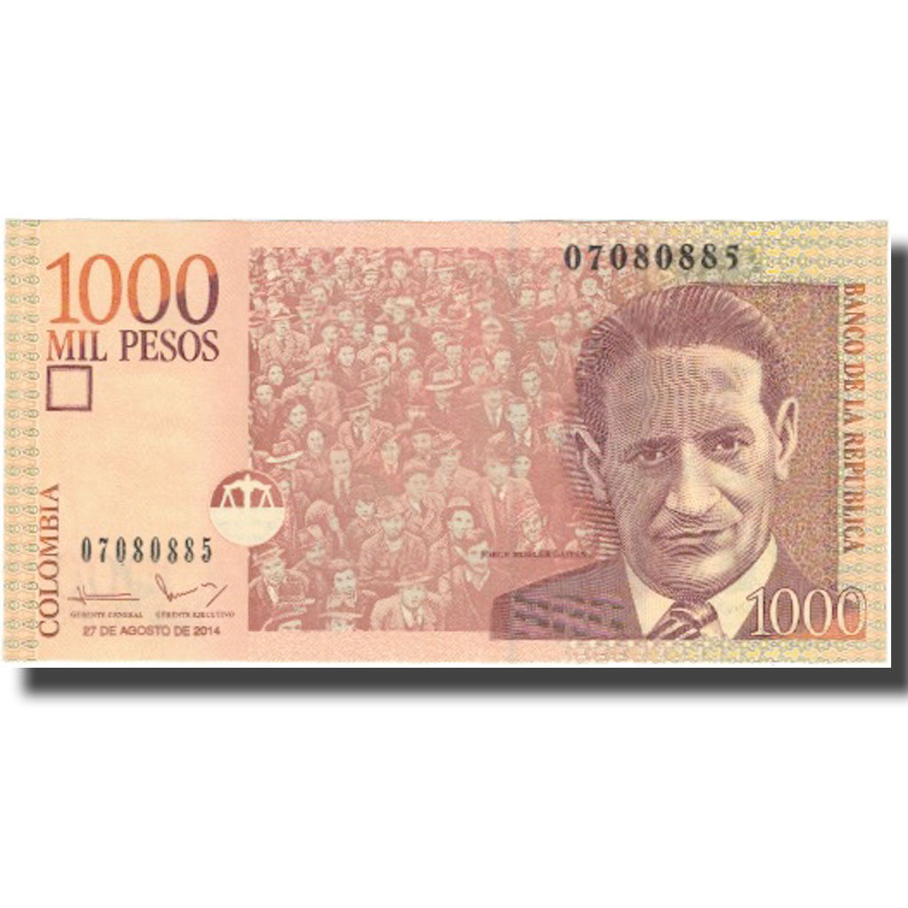 Banknote, Colombia, 1000 Pesos, 2014, 2014-08-27, UNC(65-70)