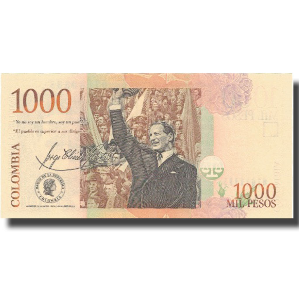 Banknote, Colombia, 1000 Pesos, 2014, 2014-08-27, UNC(65-70)