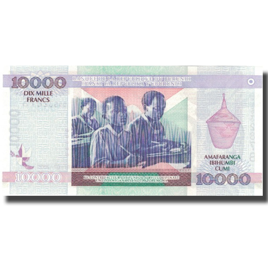 Billet, Burundi, 10,000 Francs, 2009, 2009-07-01, KM:49, NEUF