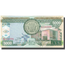 Geldschein, Burundi, 5000 Francs, 2008, 2008-12-01, KM:48, UNZ