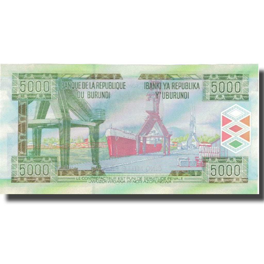 Banknote, Burundi, 5000 Francs, 2008, 2008-12-01, KM:48, UNC(65-70)