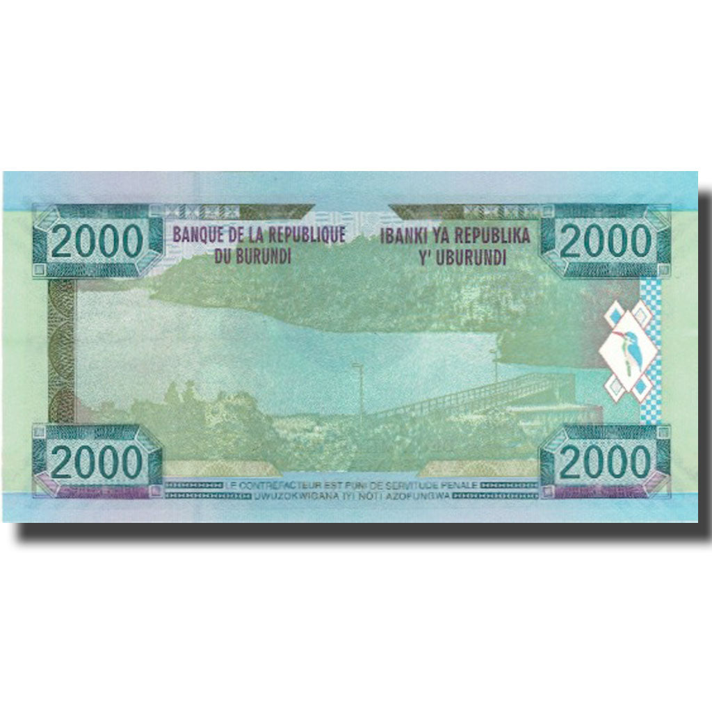 Banknote, Burundi, 2000 Francs, 2008, 2008-12-01, KM:47, UNC(65-70)