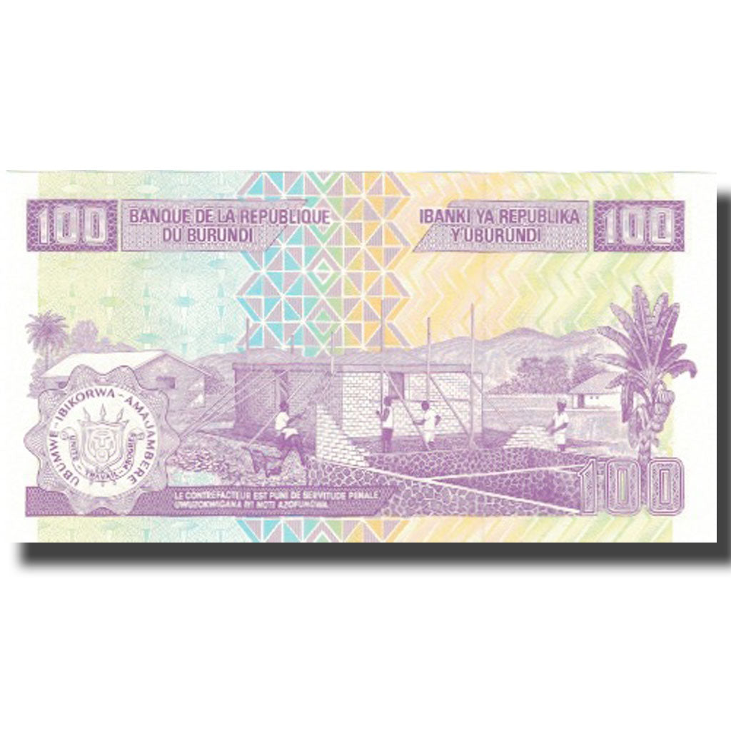 Banconote, Burundi, 100 Francs, 2010, 2010-05-01, KM:44a, FDS