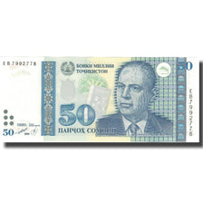 Billet, Tajikistan, 50 Somoni, 1999, 1999, KM:18a, NEUF