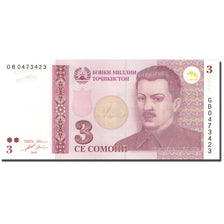 Banknote, Tajikistan, 3 Somoni, 2010, 2010, KM:20, UNC(65-70)