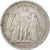 FRANCE, Hercule, 5 Francs, 1849, Paris, KM #756.1, VF(30-35), Silver, Gadoury...