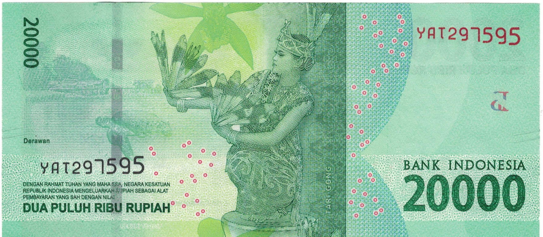 Biljet, Indonesië, 20,000 Rupiah, 2016, 2016, NIEUW