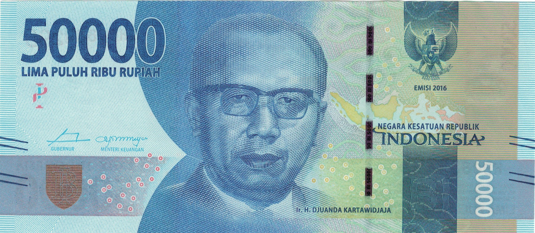 Banknote, Indonesia, 50 000 Rupiah, 2016, 2016, UNC(65-70)