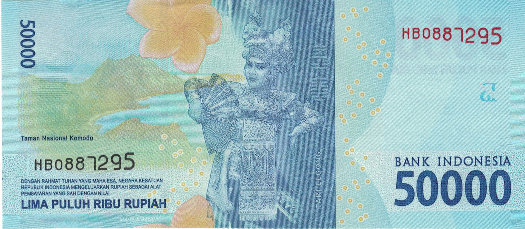 Banknote, Indonesia, 50 000 Rupiah, 2016, 2016, UNC(65-70)