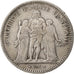 FRANCE, Hercule, 5 Francs, 1849, Strasbourg, KM #756.2, VF(20-25), Silver,...