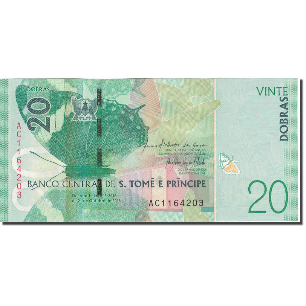 Billet, Saint Thomas and Prince, 20 Dobras, 2016, 2016, NEUF