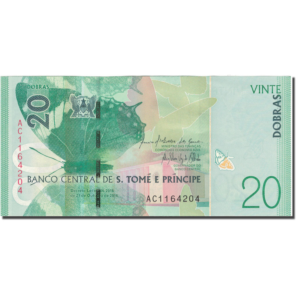 Banconote, Saint Thomas e Prince, 20 Dobras, 2016, 2016, FDS