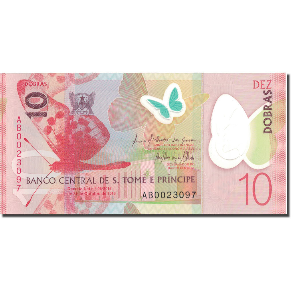 Billet, Saint Thomas and Prince, 10 Dobras, 2016, 2016, NEUF