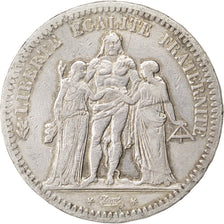 Monnaie, France, Hercule, 5 Francs, 1849, Strasbourg, TB+, Argent, KM:756.2