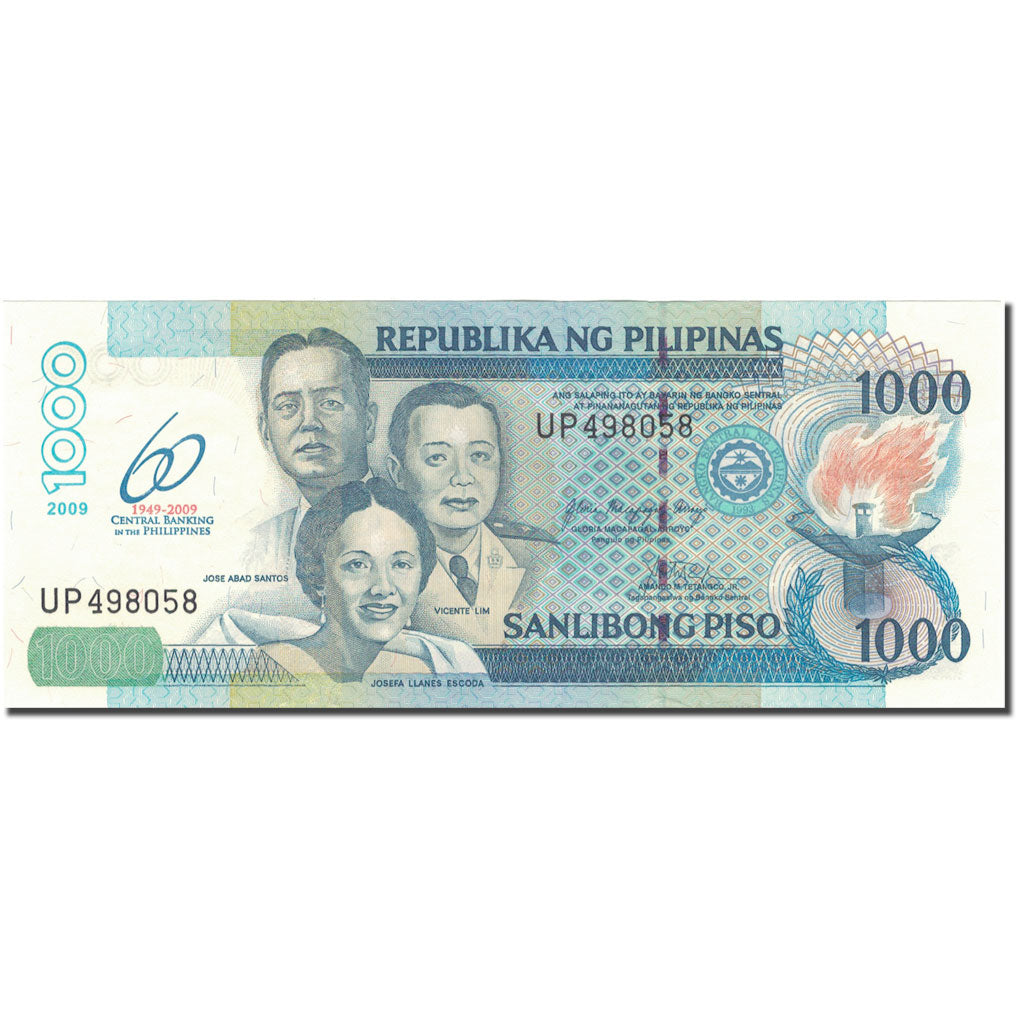 Banknote, Philippines, 1000 Piso, 2009, 2009, KM:205, UNC(65-70)