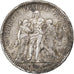 Francia, Hercule, 5 Francs, 1872, Paris, MB, Argento, Gadoury:745a