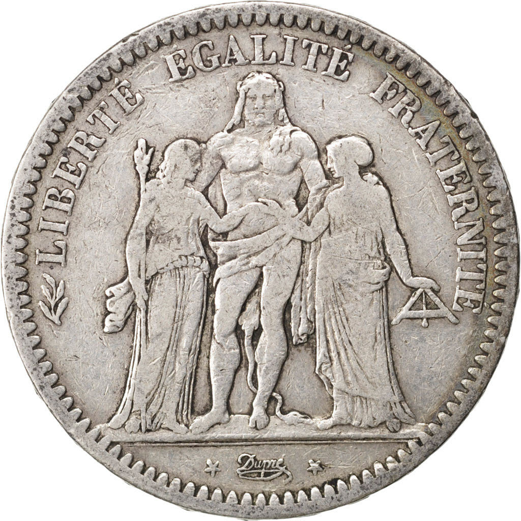 Coin, France, Hercule, 5 Francs, 1873, Paris, VF(20-25), Silver, KM:820.1