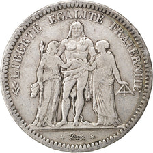 Coin, France, Hercule, 5 Francs, 1873, Paris, VF(20-25), Silver, KM:820.1