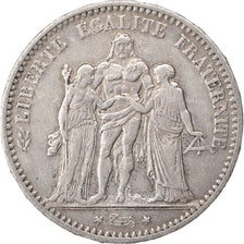 FRANCE, Hercule, 5 Francs, 1873, Bordeaux, KM #820.2, EF(40-45), Silver,...