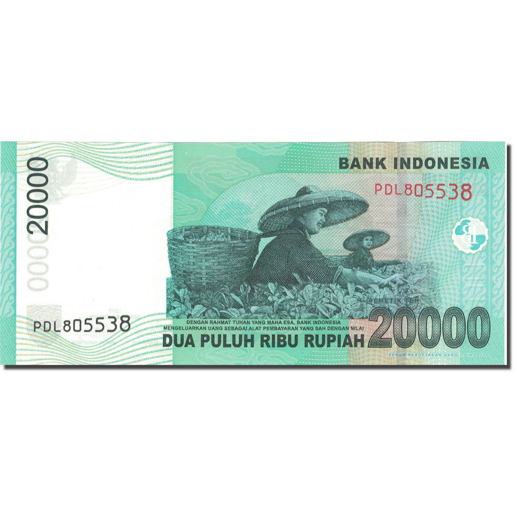 Banknote, Indonesia, 20,000 Rupiah, 2009, 2009, KM:144f, UNC(65-70)