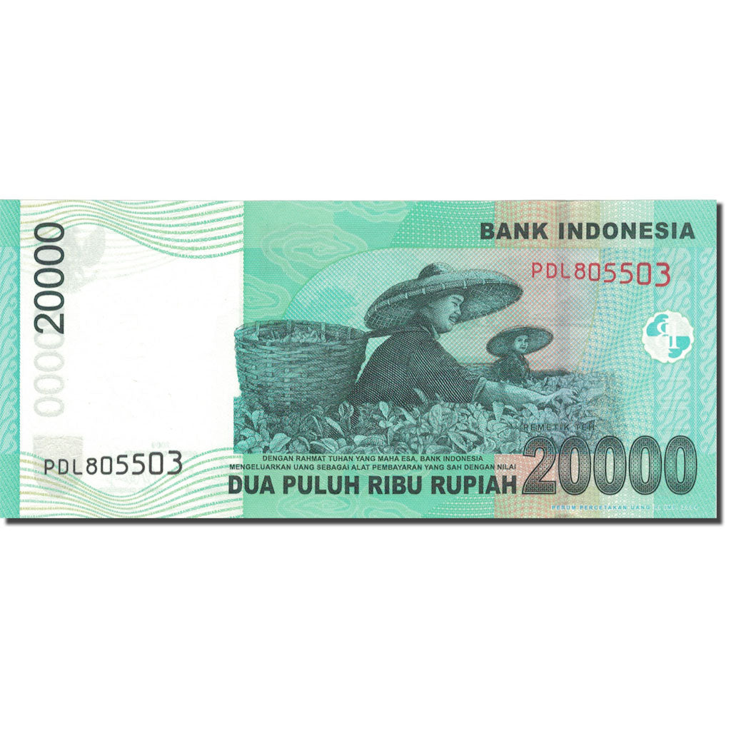 Banknote, Indonesia, 20,000 Rupiah, 2009, 2009, KM:144f, UNC(65-70)