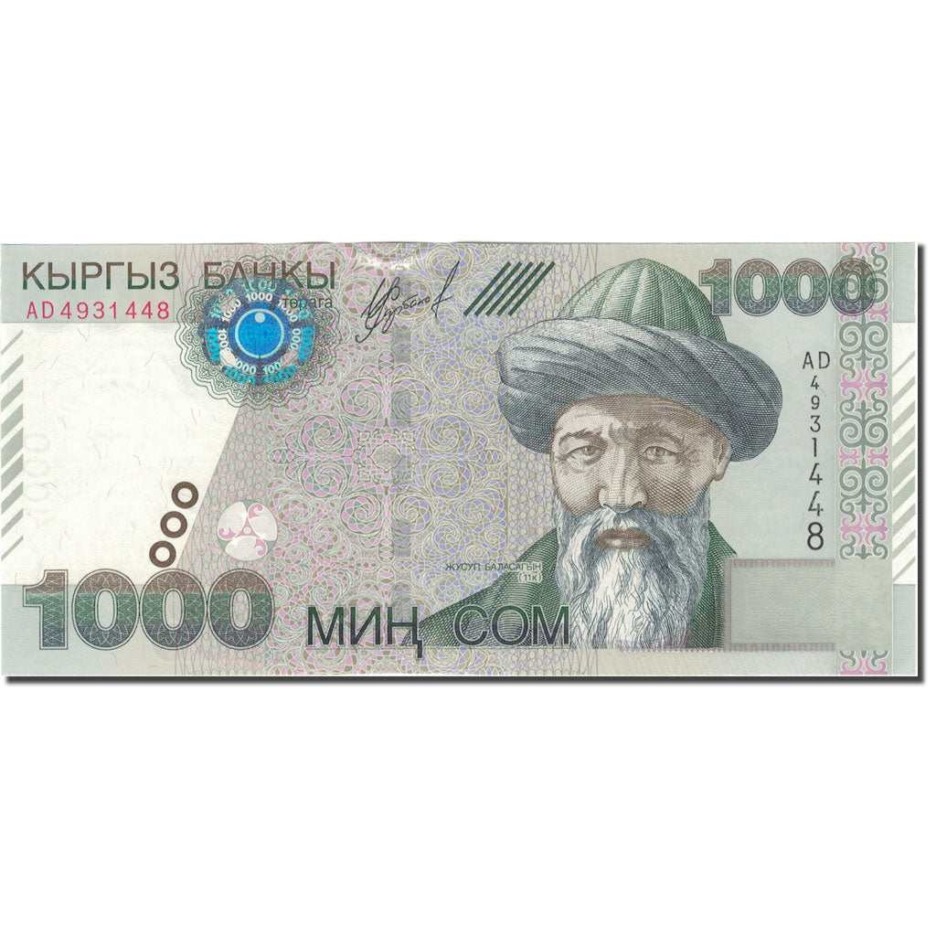 Nota, Quirguistão, 1000 Som, 2000, 2000, KM:18, UNC(65-70)