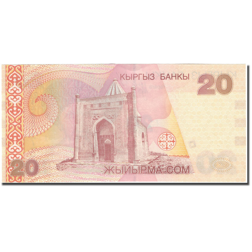 Billet, KYRGYZSTAN, 20 Som, 2002, 2002, KM:19, NEUF