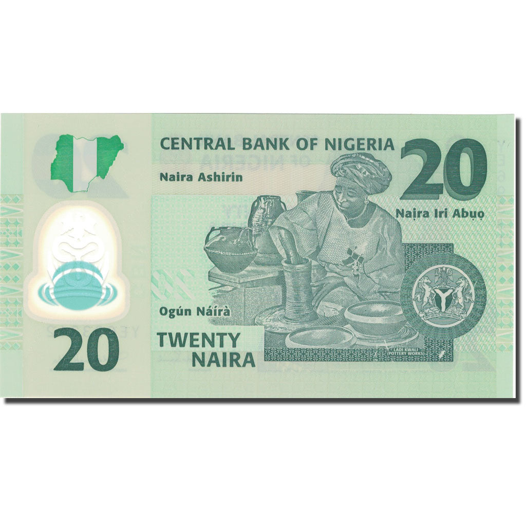 Banconote, Nigeria, 20 Naira, 2011, 2011, KM:34g, FDS
