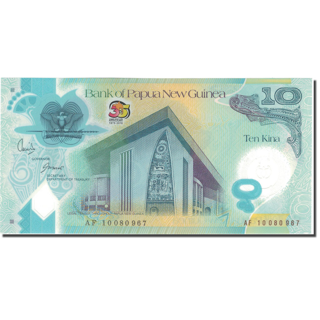Banconote, Papua Nuova Guinea, 10 Kina, 2010, 2010, KM:40, FDS