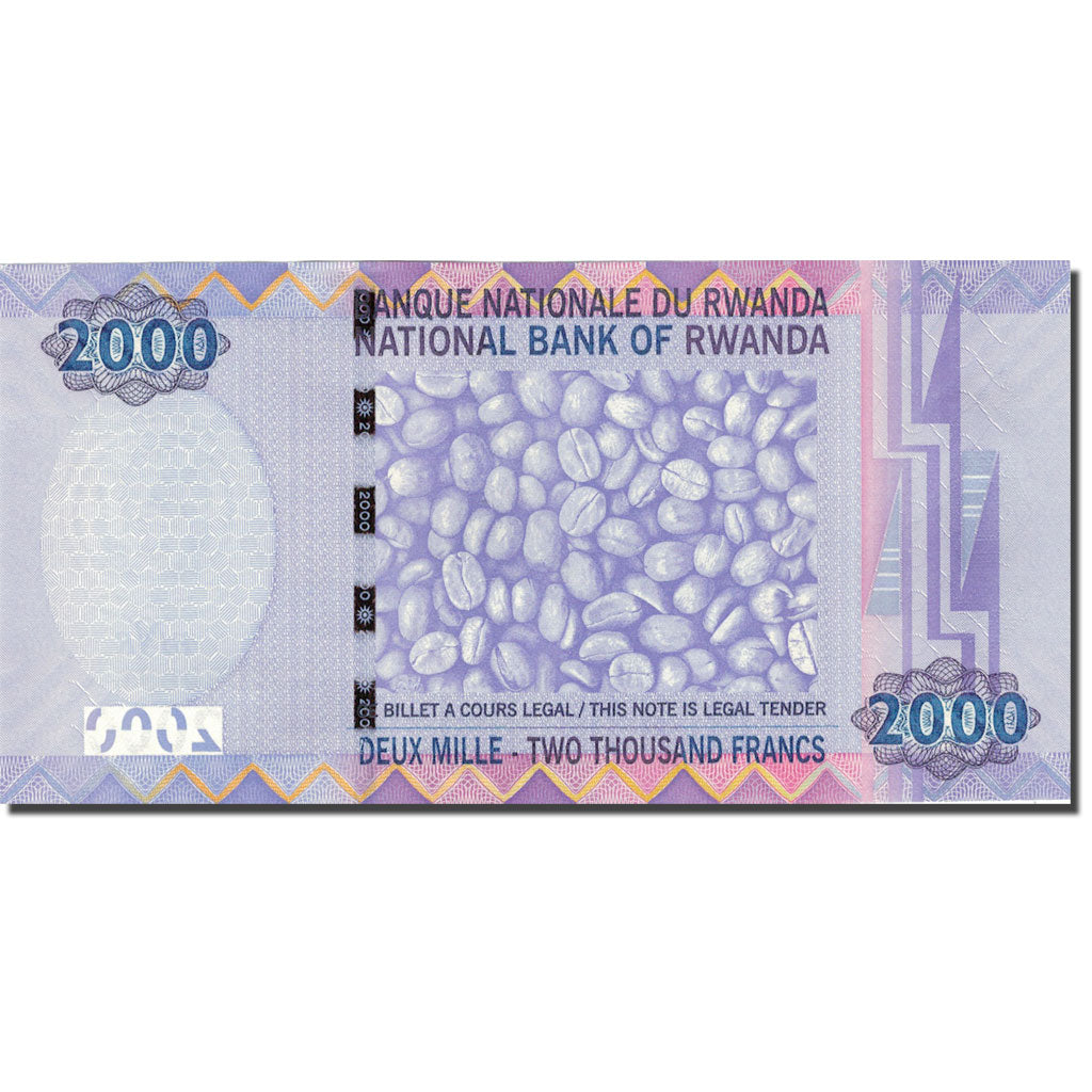 Nota, Ruanda, 2000 Francs, 2007, 2007-10-31, UNC(65-70)