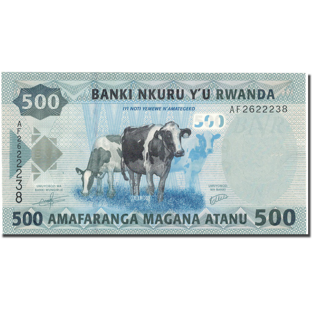 Geldschein, Ruanda, 500 Francs, 2013, 2013-01-01, UNZ