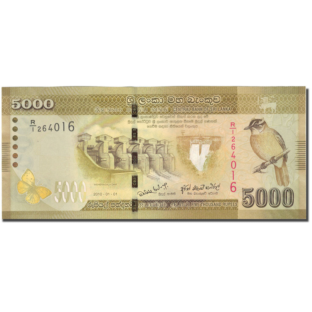 Banknote, Sri Lanka, 5000 Rupees, 2010, 2010-01-01, KM:128a, UNC(65-70)