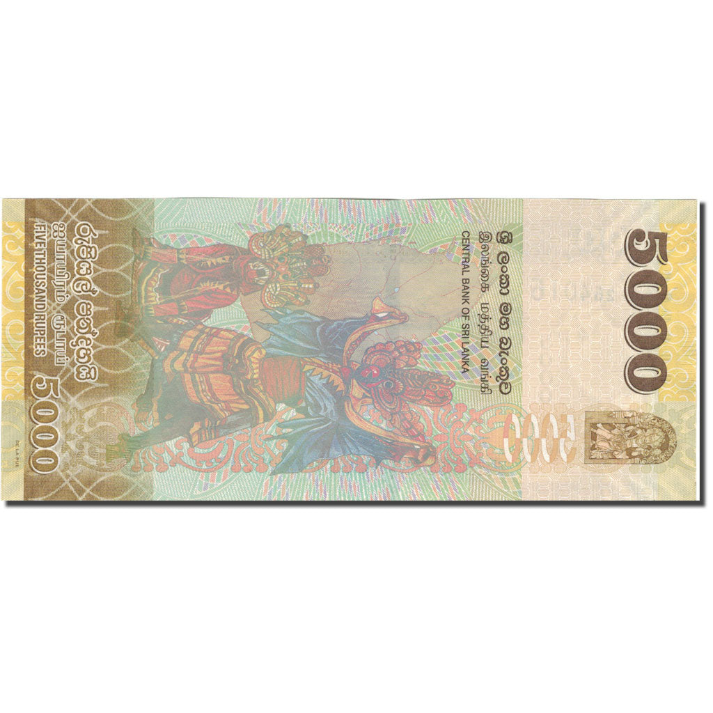 Banknote, Sri Lanka, 5000 Rupees, 2010, 2010-01-01, KM:128a, UNC(65-70)