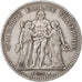 Moneta, Francja, Hercule, 5 Francs, 1875, Bordeaux, VF(30-35), Srebro, KM:820.2