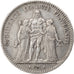 Munten, Frankrijk, Hercule, 5 Francs, 1875, Bordeaux, ZF, Zilver, KM:820.2